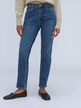 Everlane The Original Cheeky Jeans Classic High-Rise Blue Mom Jeans